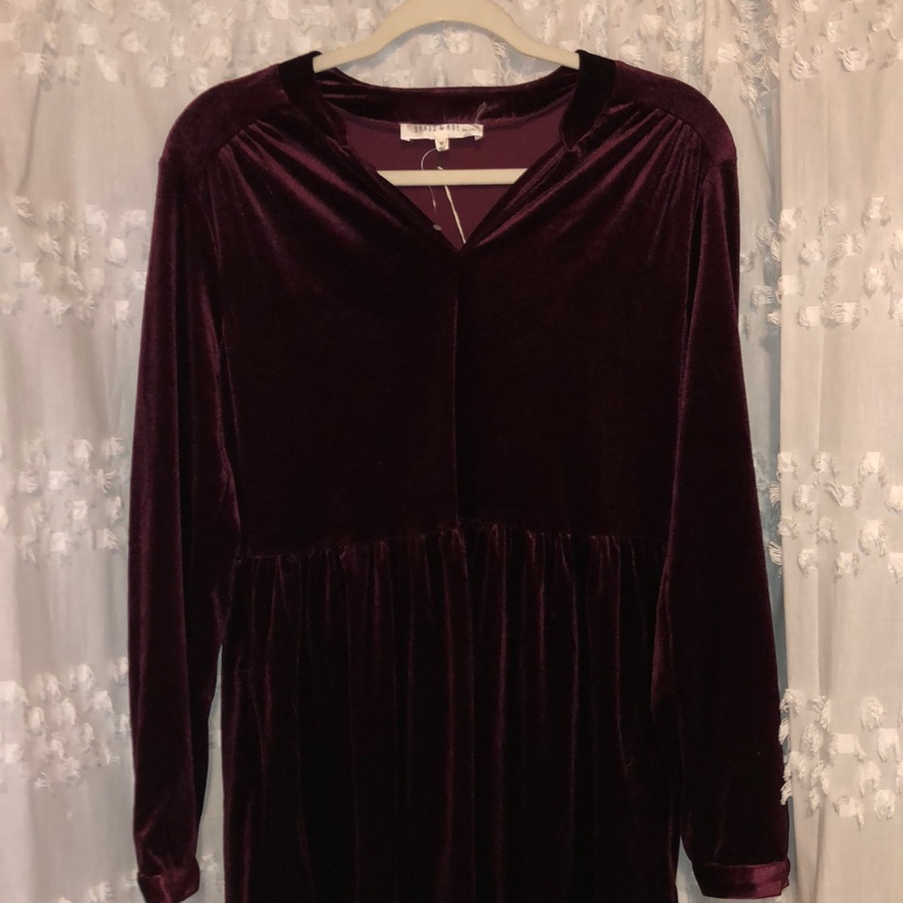 Called to Surf Red Velvet Midi Dress
